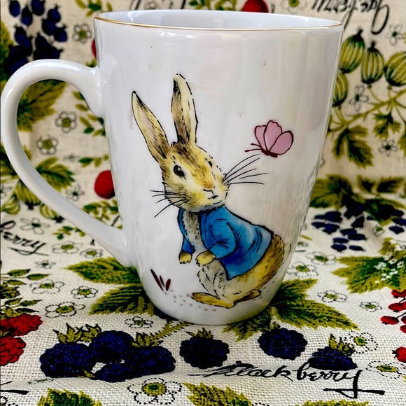 Charming Rabbit Mug with Blue Jacket - Picture 1 of 3